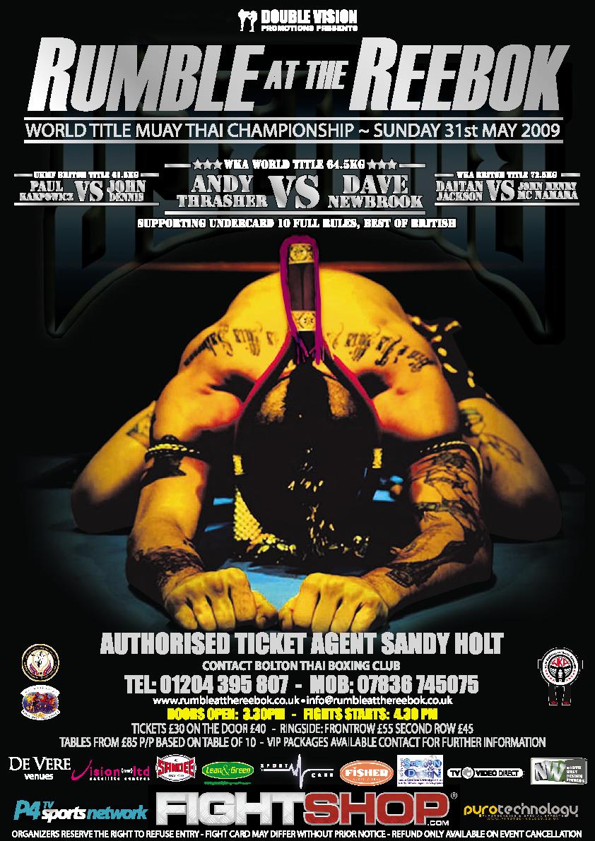 Ax Muay Thai / Kickboxing Forum Rumble At The Reebok... 31st May 2009